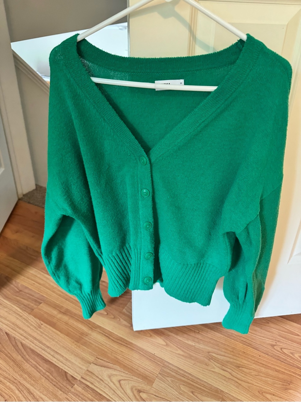 Sonoma Emerald Green V-Neck Button Front Cardigan